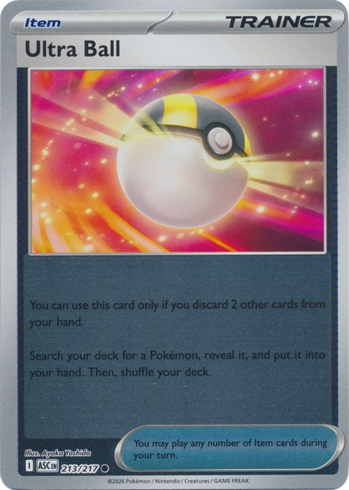 Ascended Heroes Ultra Ball #213/217 Reverse Holo